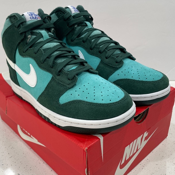 Nike Dunk High SE Athletic Club Pro Men's 12 White Teal DJ6152-300 - Picture 6 of 8